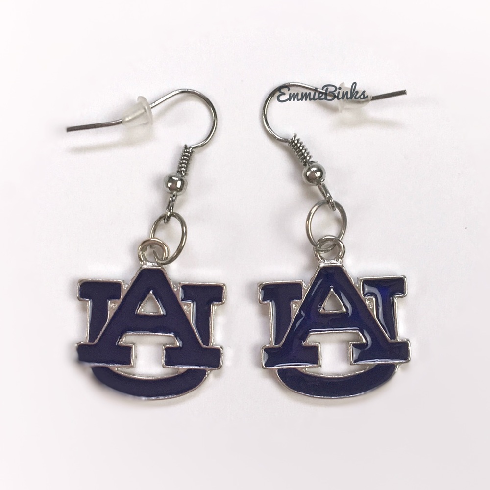 NWT Auburn Tigers Jewelry ~ Set of Auburn University Drop Dangle Earrings - Picture 3 of 13